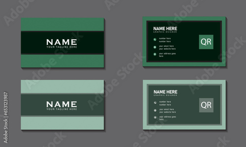 unique modern creative double sided business card template