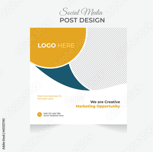 Modern company business social media post  design, Corporate business social media post design