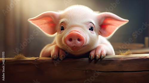 A cute little piggy.