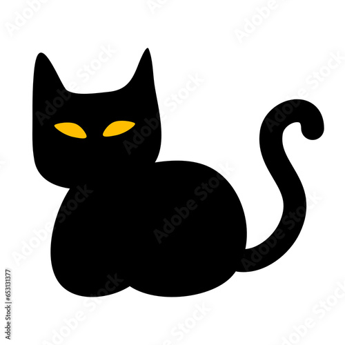 Fototapeta Naklejka Na Ścianę i Meble -  Cat Black PNG