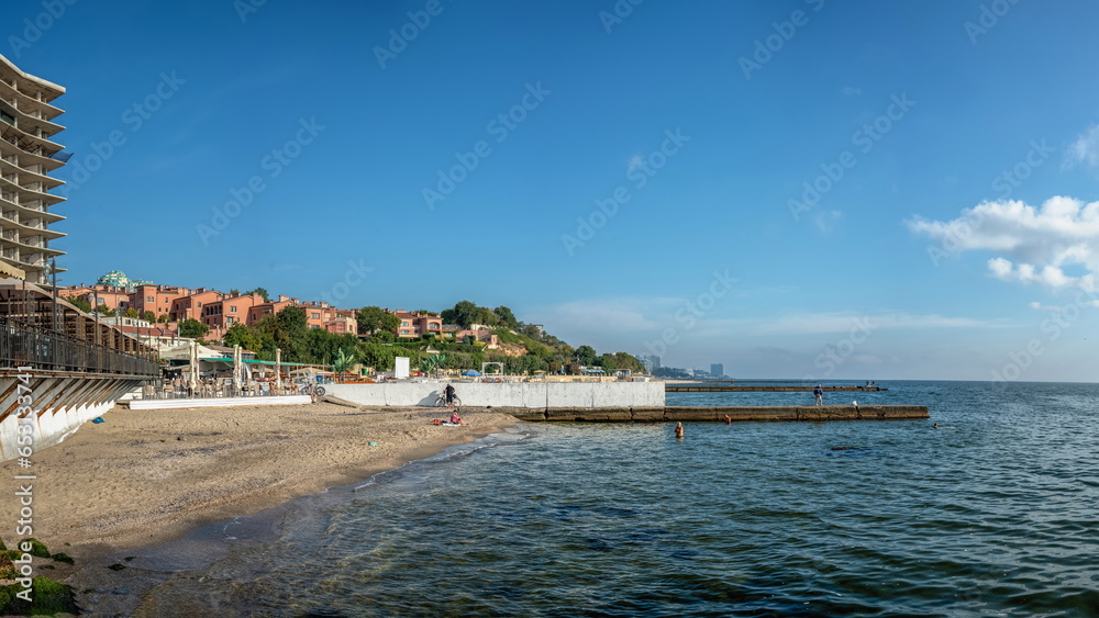 Zolotoy Bereg beach in Odessa, Ukraine