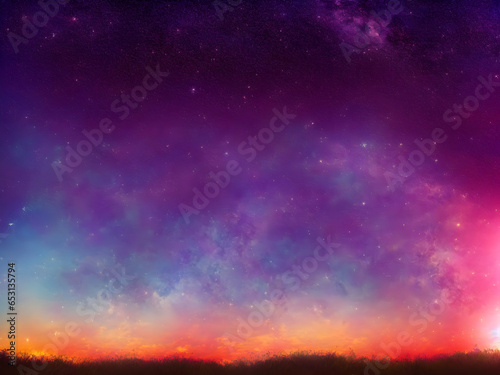 Starry night sky background. 