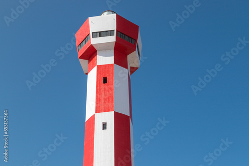 Dhanushkodi Lighthouse located in Rameshwaram in Tamil Nadu in India photo