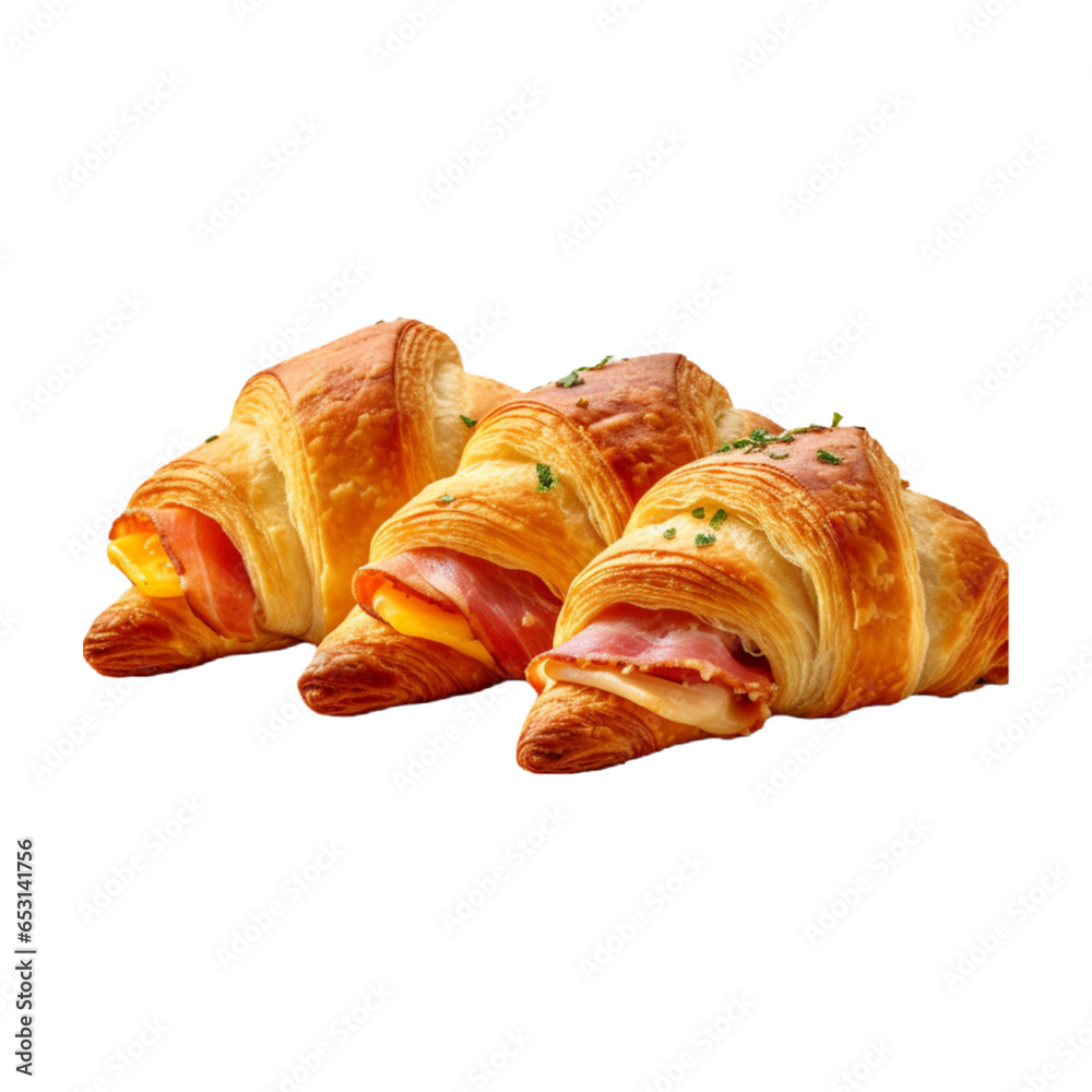 PNG Raspberry cheese croissant PSD