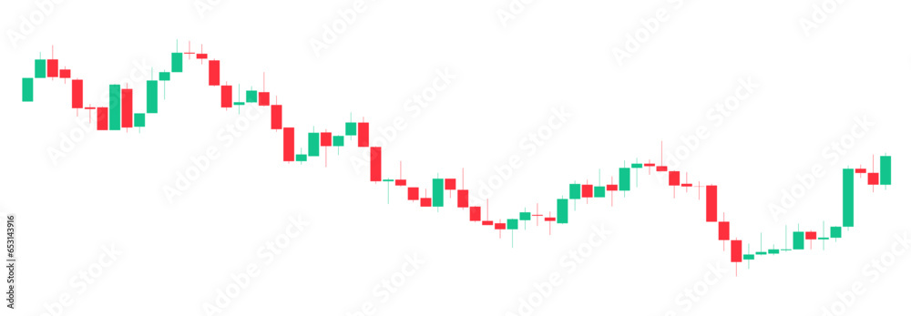 Trading of stock Chart red and green Background template. trade Chart of forex, cryptocurrency, stock market and Binary option with Candles and indicators. Exchange buy sell in financial market.