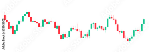Trading of stock Chart red and green Background template. trade Chart of forex, cryptocurrency, stock market and Binary option with Candles and indicators. Exchange buy sell in financial market.