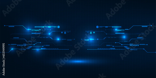 Vector illustrations of futuristic digital technology and digital communications for hi-tech advertising and game artwork.