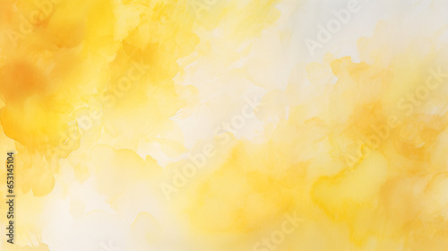  黄色の水彩絵の具の背景