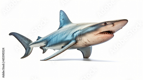 Hammerhead shark isolated on white background © Daniel