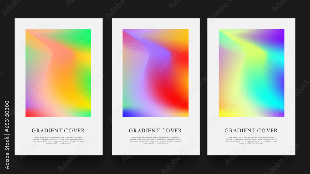 Mesh Gradient Abstract Design Cover Collection