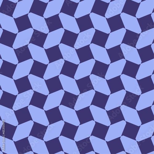 abstract geometric 3D texture and seamless pattern. with a purple theme color 