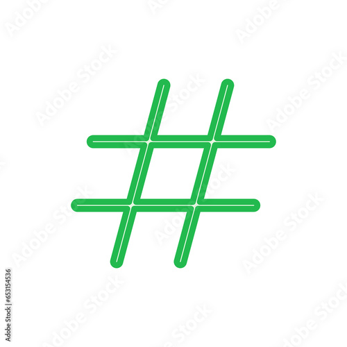 Hashtag icon set. hashtag symbol