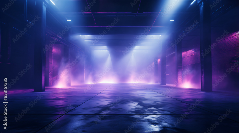 Mist Foggy Smoke Dark Night Club Dance Stage Studio