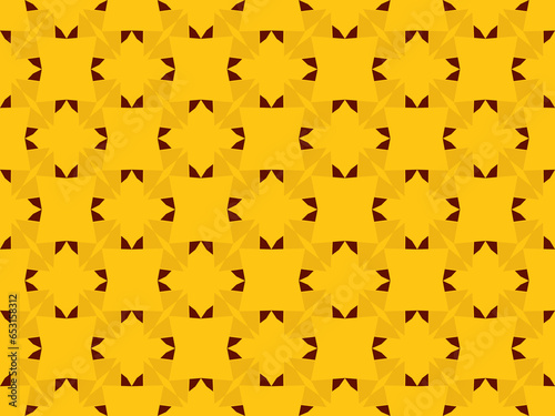 pattern with yellow flowers