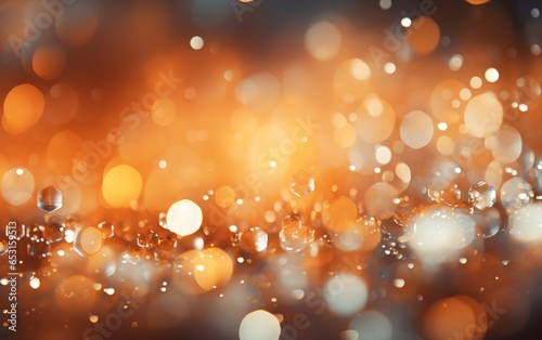 Blurred gold glitter sparkles bokeh luxury Christmas background