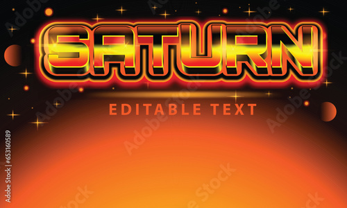 saturn text effect