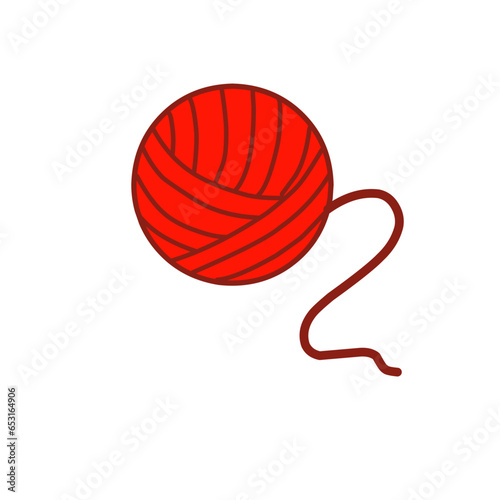 Yarn ball Vector Illustration 