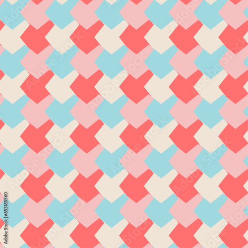abstract seamless pattern, geometric texture, pastel color.