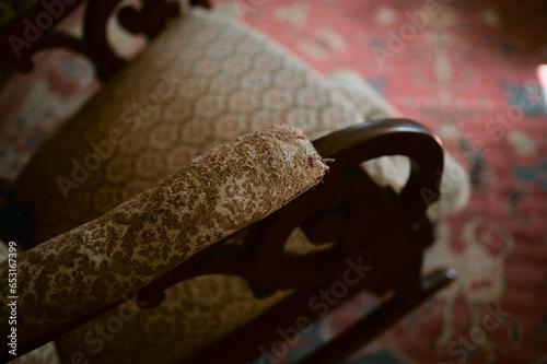 Ancien fauteuil dans une maison de Amish