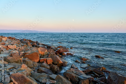 sunset on the beach