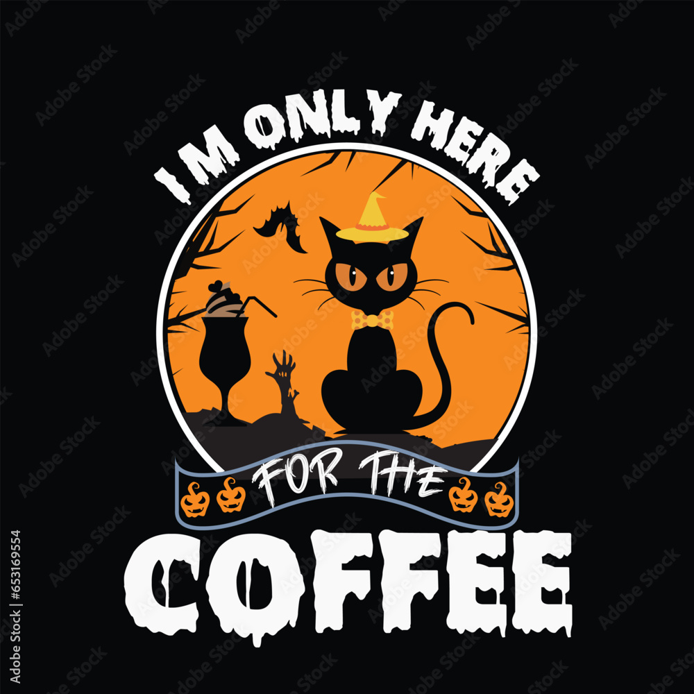 Halloween coffee t shirt