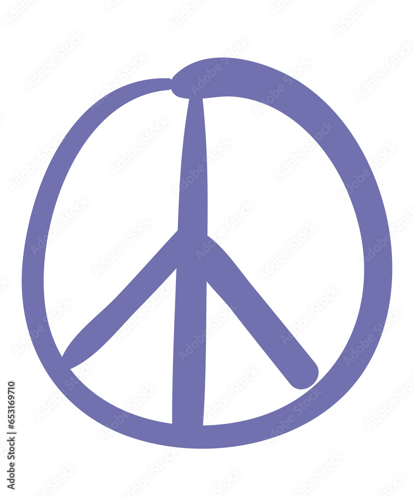 Peace Logo - handgezeichnet Peace Logo - handgezeichnet