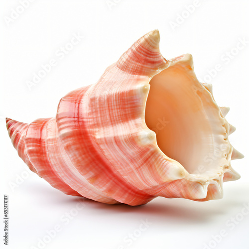 Queen conch isolated on white background