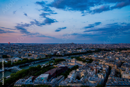 city from eiffel tower