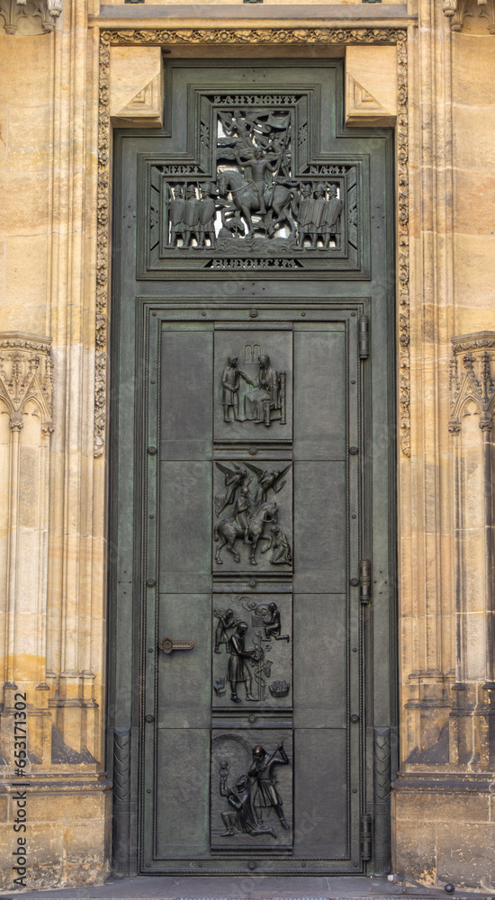 Doors of St. Vita Cathedral outside the building