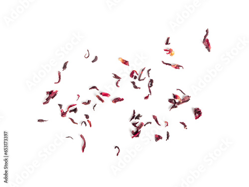 Dry Hibiscus Tea Isolated  Dry Rose Petals  Fruit Red Tea  Karkade Leaves  Dried Herbal Drink  Roselle Petal