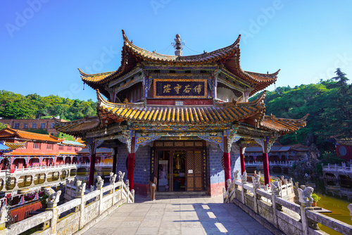 KUNMING, CHINA - OCT 02, 2023 - Yuantong Kunming Temple of Yunnan, China.