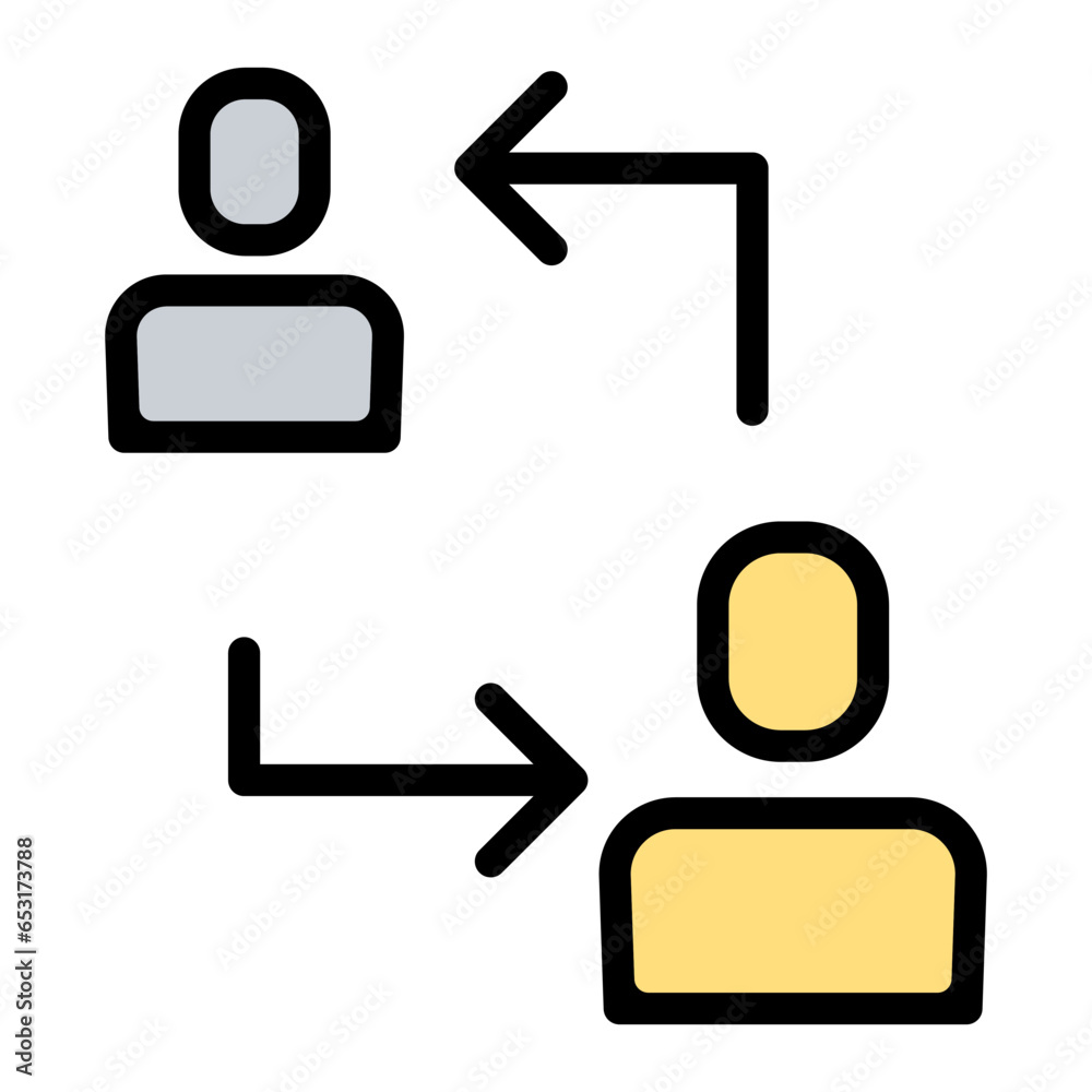 Human resource management icon Human resource management icon