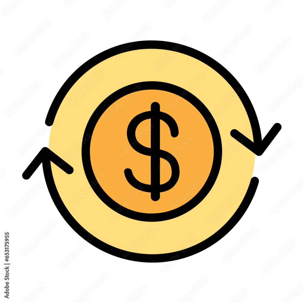 Obraz premium Currency exchange icon