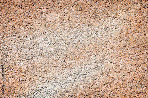 rough brown wall. Plaster texture