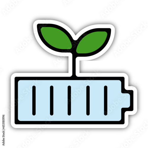 picto logo icones et symbole ecologie agriculture batterie chargeur gras couleur relief vert et bleu