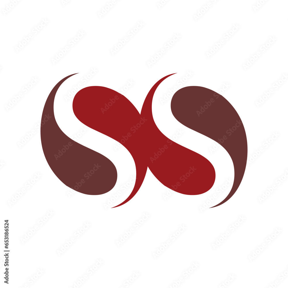 coffee bean letter s s icon logo coffee bean letter s s icon logo