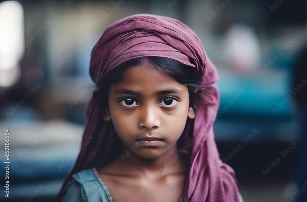 Indian girl textile wool. Art fabric. Generate Ai Indian girl textile wool. Art fabric. Generate Ai