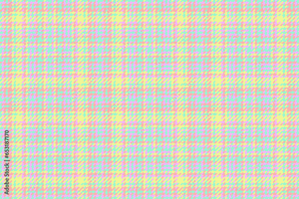Plaid tartan textile of vector check pattern with a texture seamless fabric background.