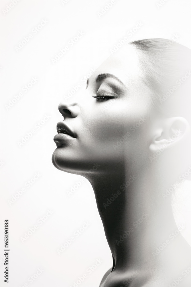 Portrait of beautiful young woman looking in camera. Portrait of beautiful young woman looking in camera.