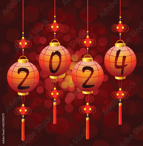 Chinese New Year lanterns 2024