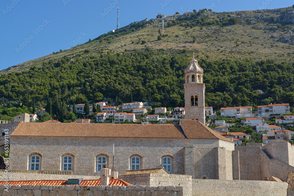 Ancient part of Dubrovnik in Croatia