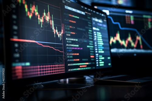 A close-up of a cryptocurrency exchange platform with live market data