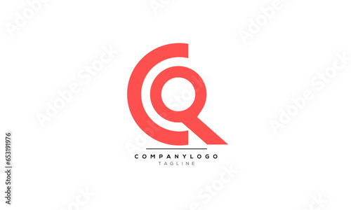 Alphabet letters Initials Monogram logo CQ,CQ  INITIAL,CQ  letter