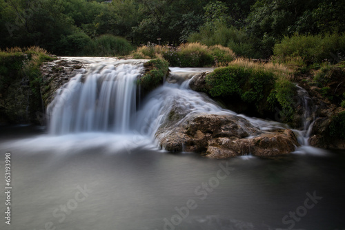waterfall in the mountains