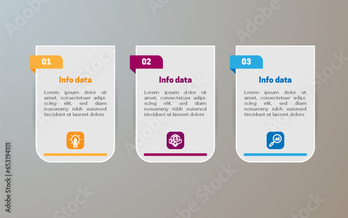 Vector infographic element design template photo