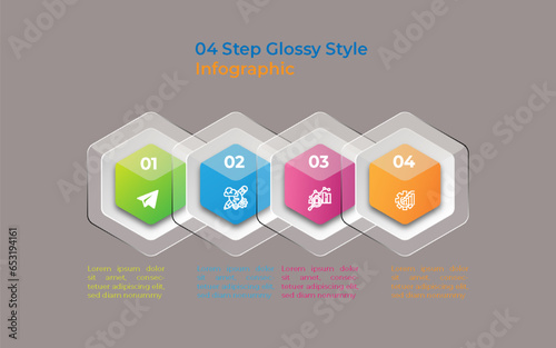 Vector infographic element design template photo