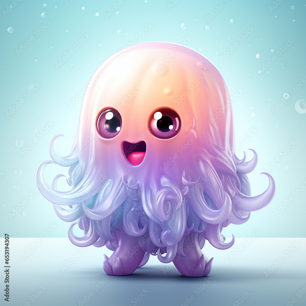 octopus with heart By Generated AI octopus with heart By Generated AI