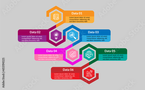 Vector infographic element design template photo