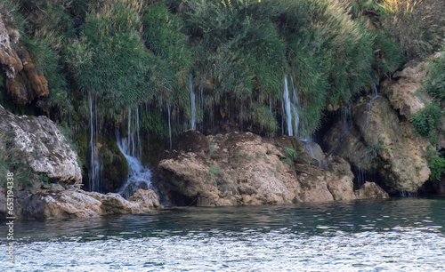 waterfall in the mountains