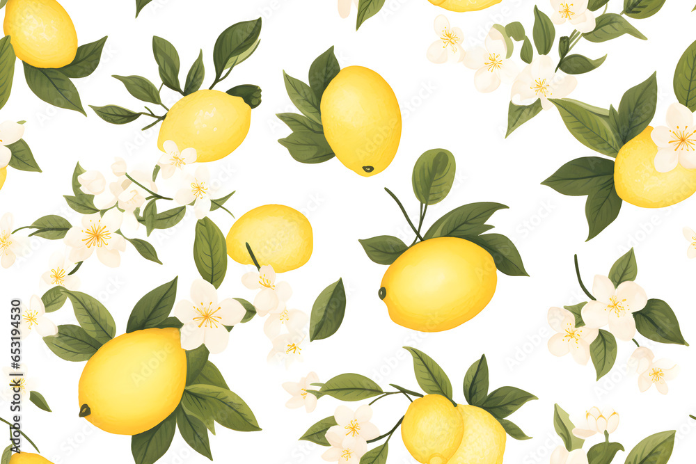 seamless pattern with lemons seamless pattern with lemons
